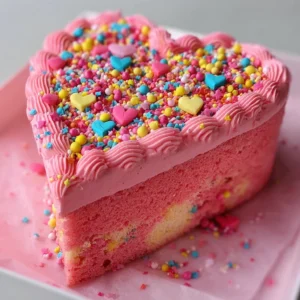 21 Heart Birthday Cake
