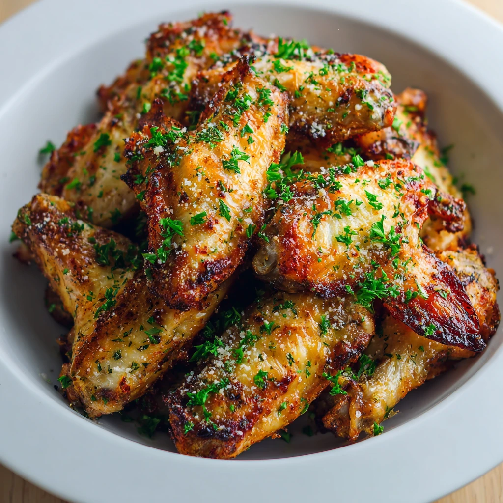 Airfryer Garlic Parmesan Wings