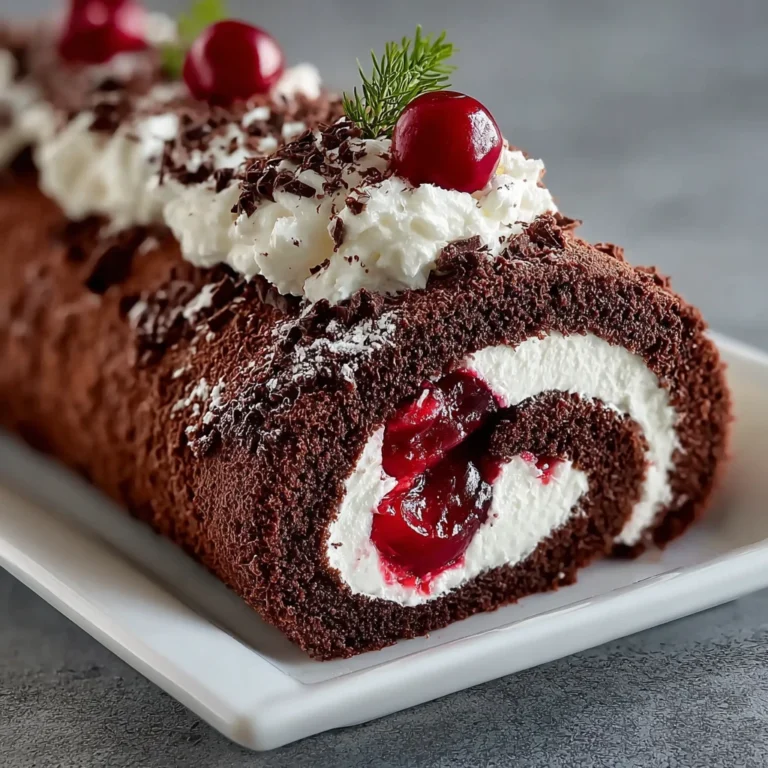 Black Forest Cream Roll Cake
