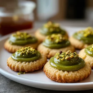 Buttery Pistachio Thumbprint Cookies That Melt in Your Mouth