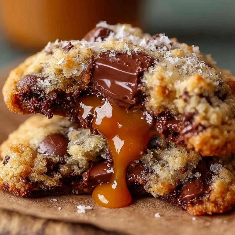 Caramel Coconut Chocolate Cookies