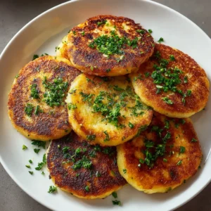 Cheesy potato pancakes
