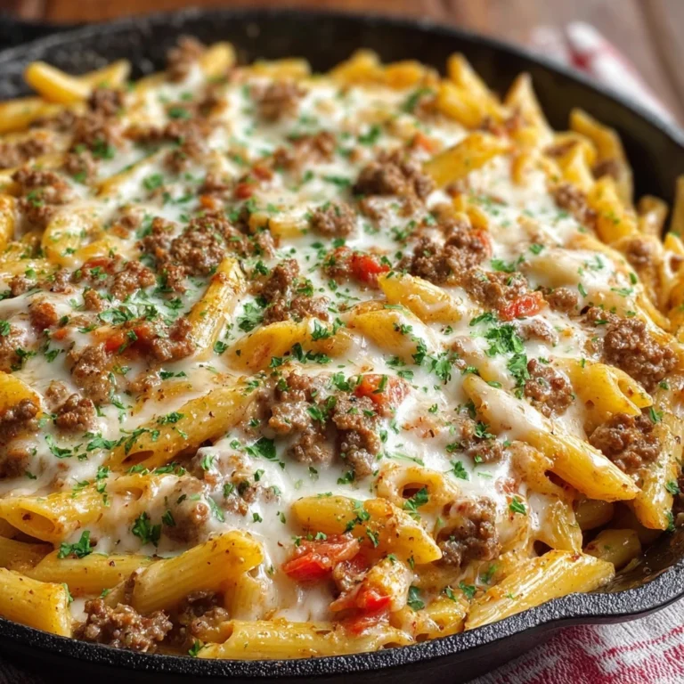 Cheesy Rotel Pasta Skillet