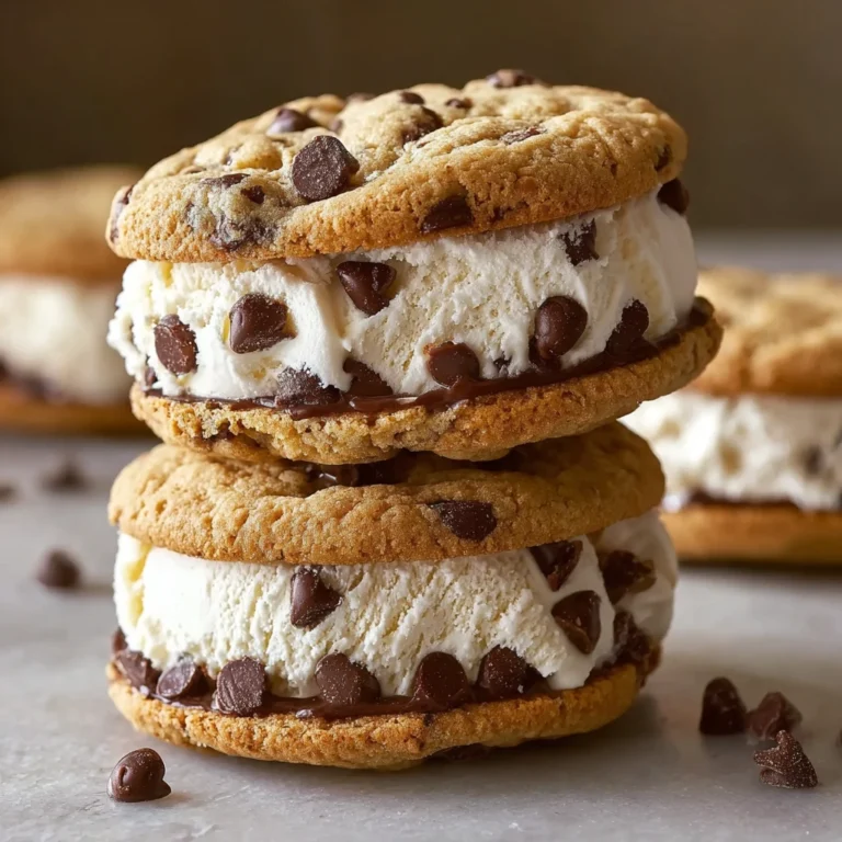 Chocolate Chip Ice Cream Sandwiches