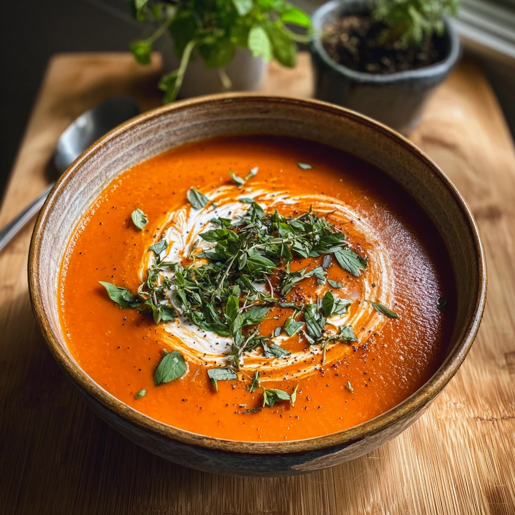 Creamy Cottage Cheese Tomato Soup Comfort Bowl