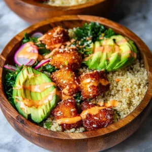 Crispy Bang Bang Salmon Bites Bowls – Flavorful Weeknight Winner