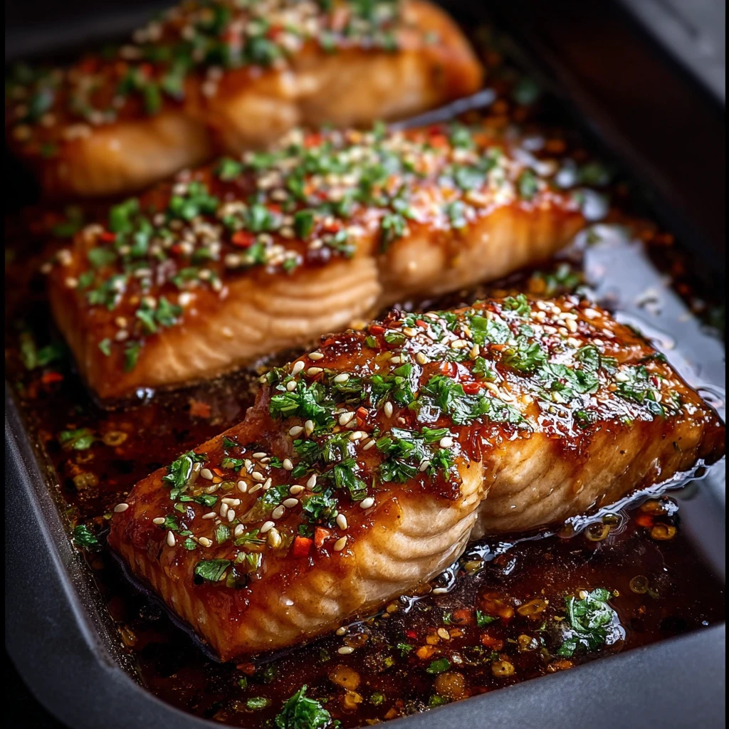 Crispy Honey Garlic Glazed Salmon Recipe That Pops