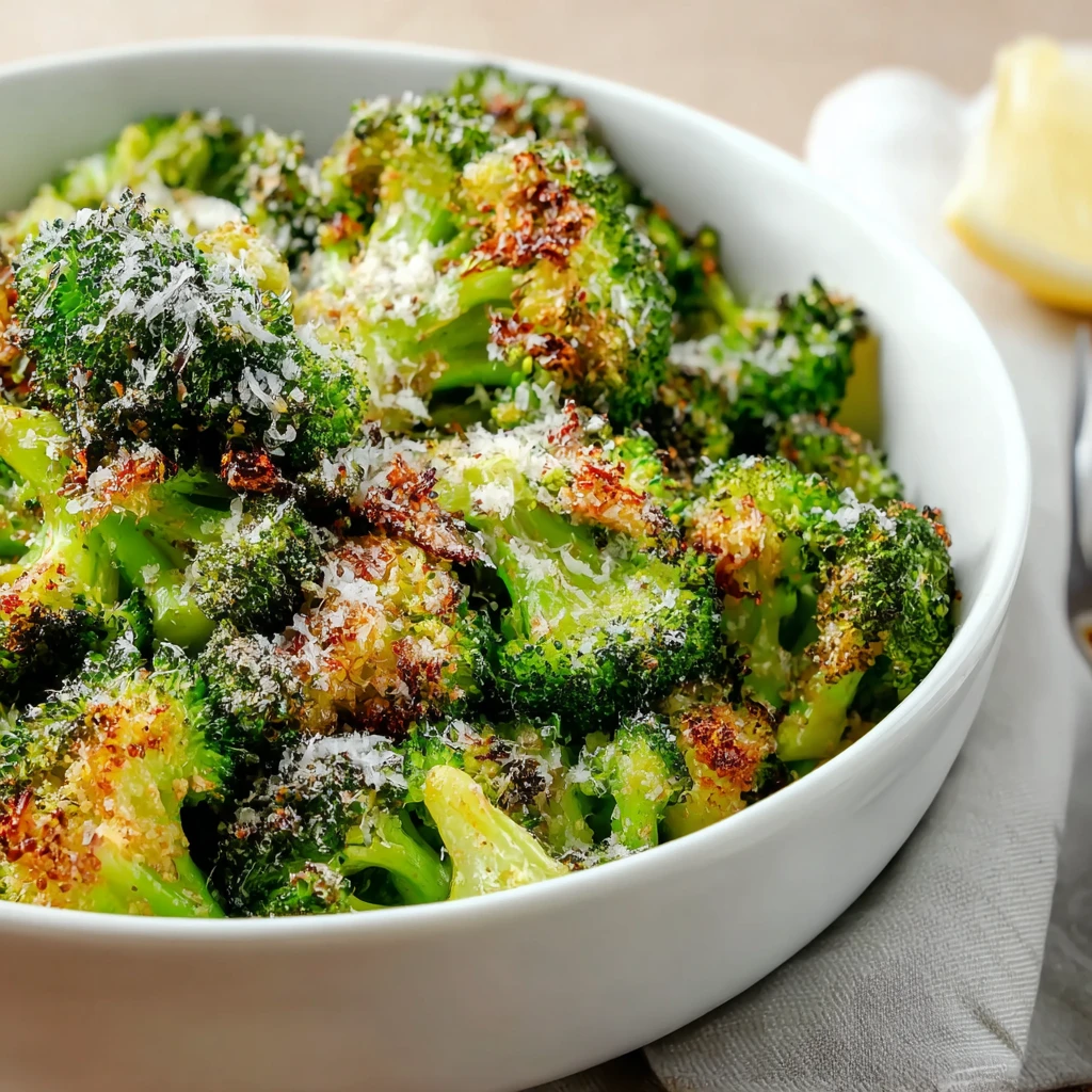 Crispy Parmesan Broccoli