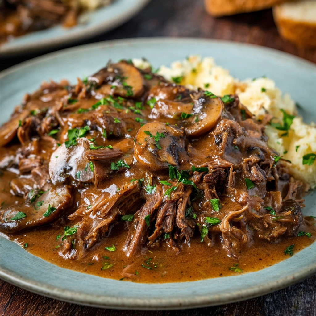 Crockpot Steak Diane