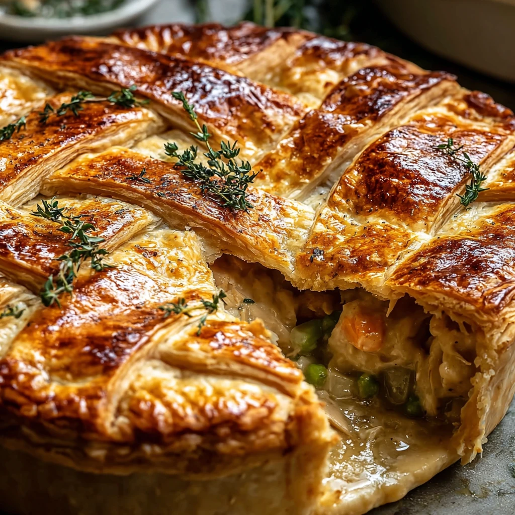 Delicious Herb Butter Chicken Pot Pie
