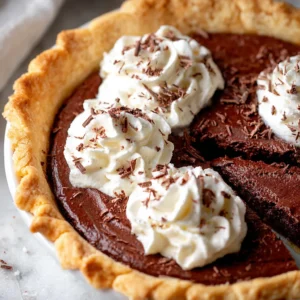 Easy Chocolate Chess Pie