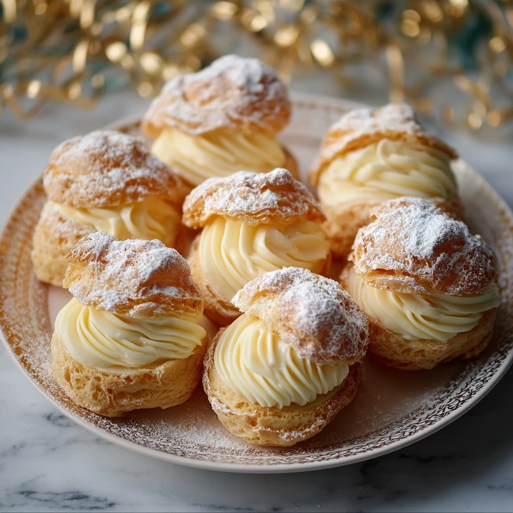 Eggnog Cream Puffs