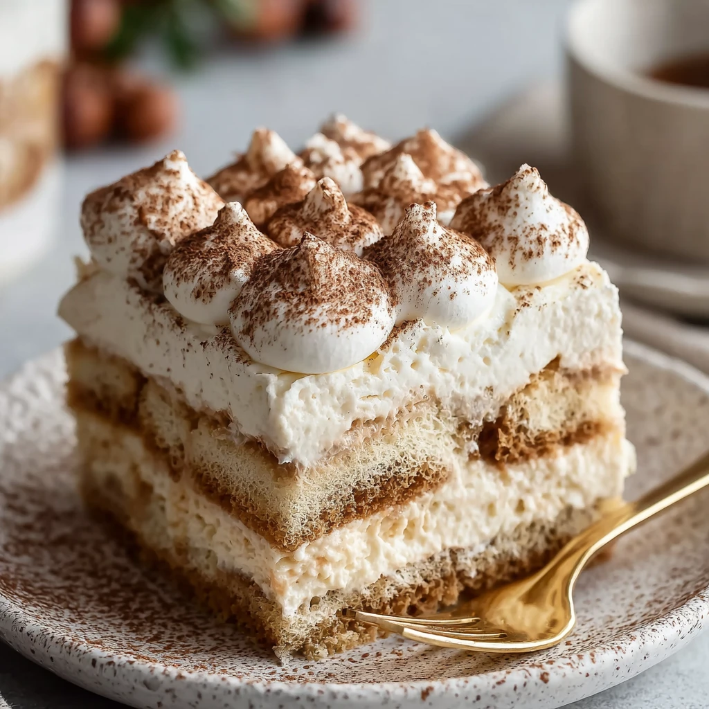 Eggnog Tiramisu Nobake