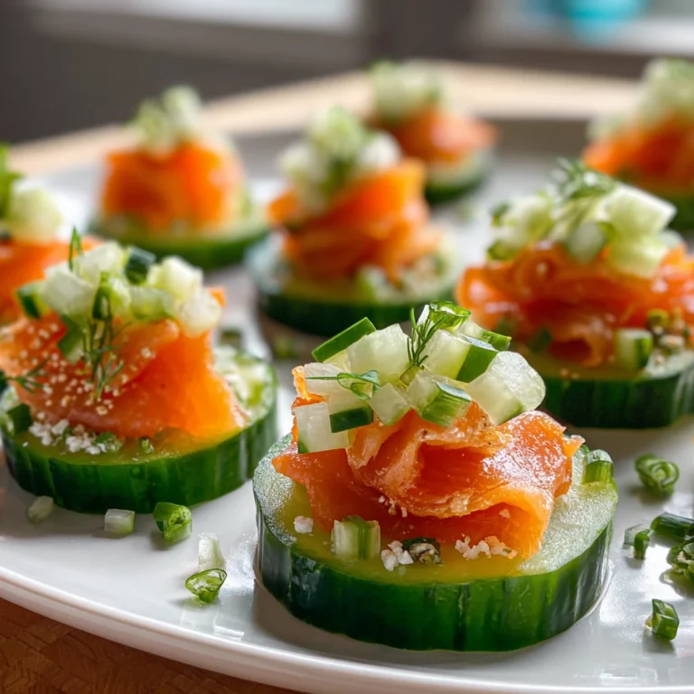 Elegant Cucumber Smoked Salmon Bites