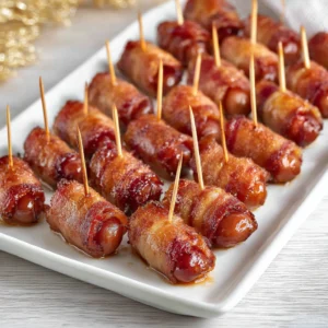 Easy Brown Sugar Bacon Wrapped Little Smokies are a perfect prep-ahead party bite! Be sure to make… | Yummy appetizers, Appetizers easy finger food, Appetizers easy