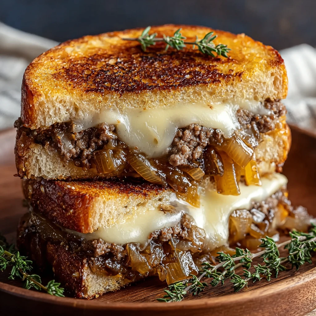 French Onion Patty Melt