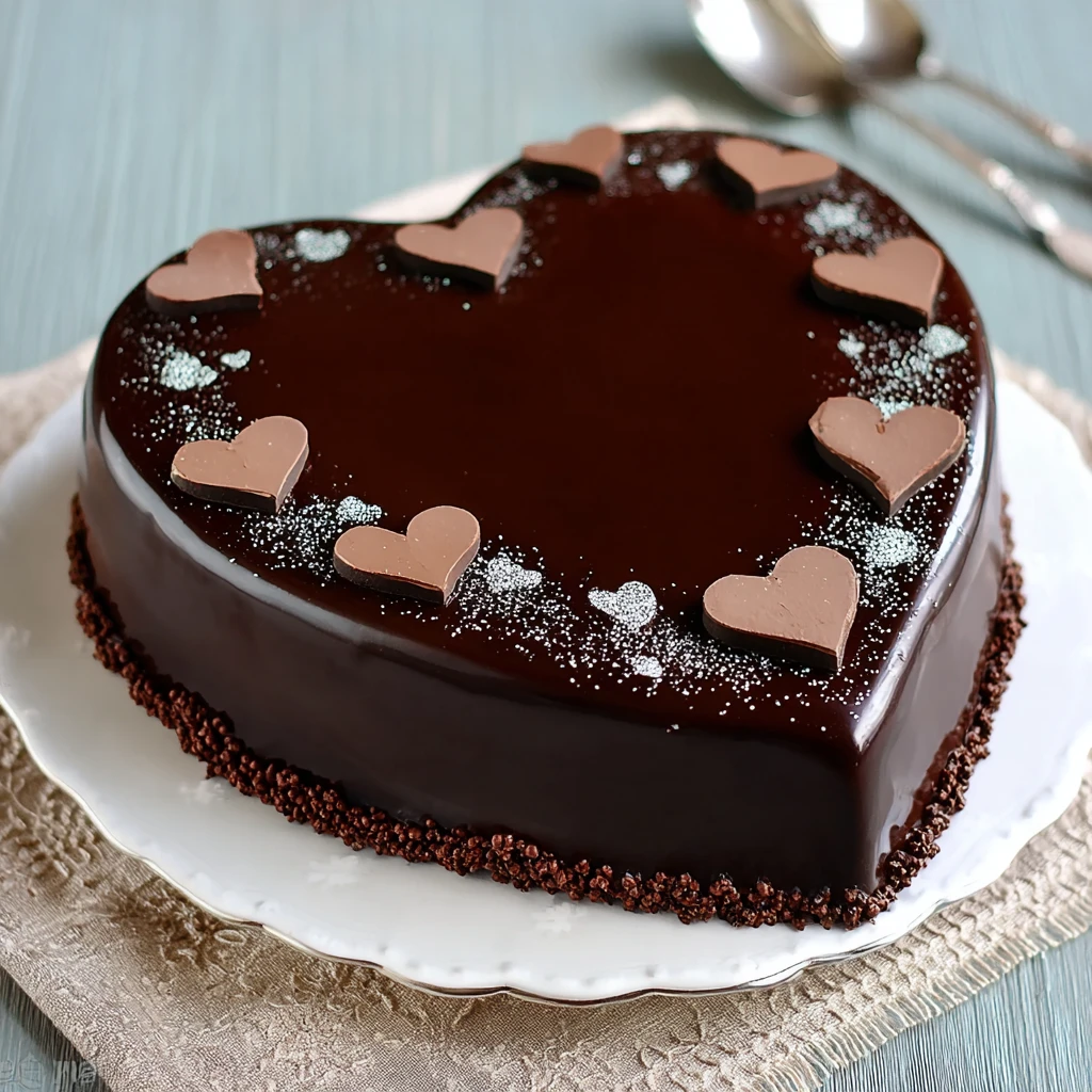 Ganache Cake Hearts