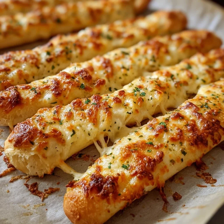 Homemade Cheesy Garlic Breadsticks