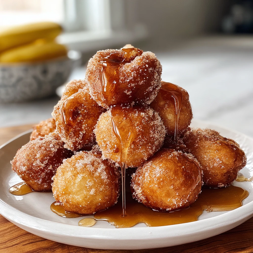 Irresistible Banana Donut Holes Sweet Fluffy Treats