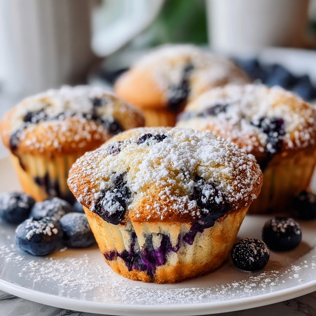 Irresistible Lemon Blueberry Sourdough Muffins Recipe