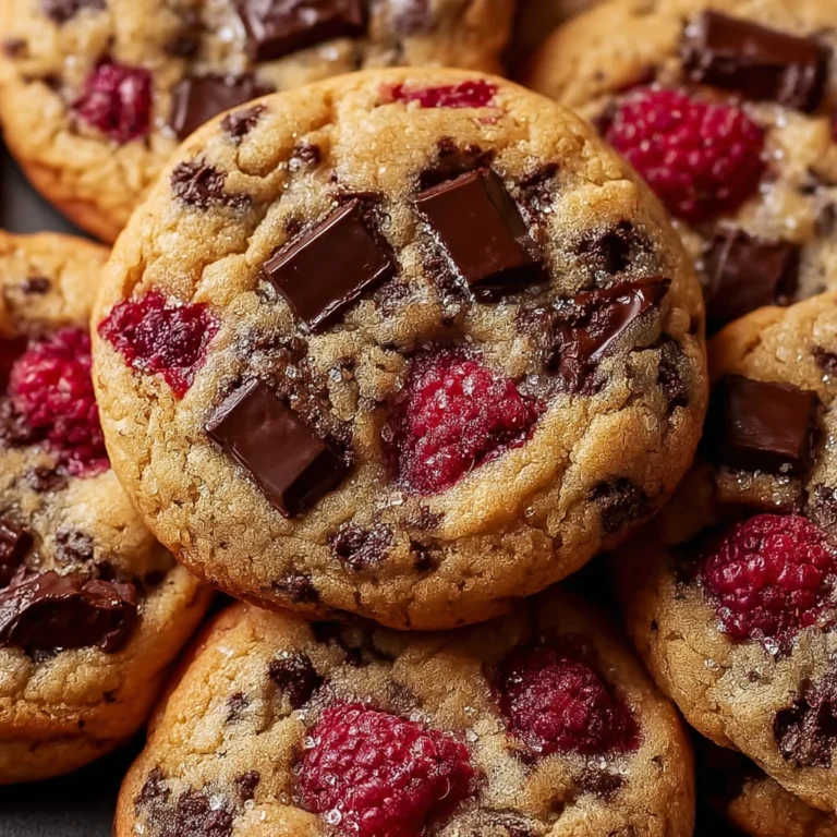Irresistible Raspberry Chocolate Chunk Cookies