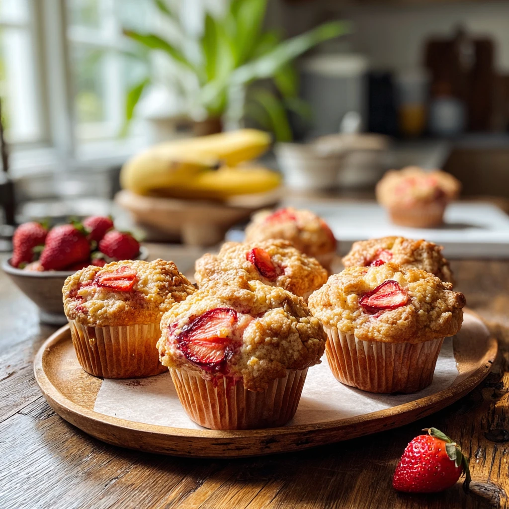 Irresistible Strawberry Banana Muffins Recipe Breakfast