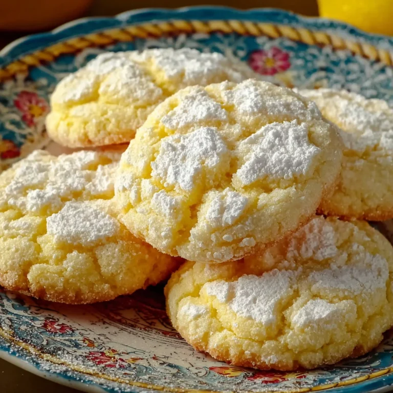 Lemon Gooey Butter Cookies