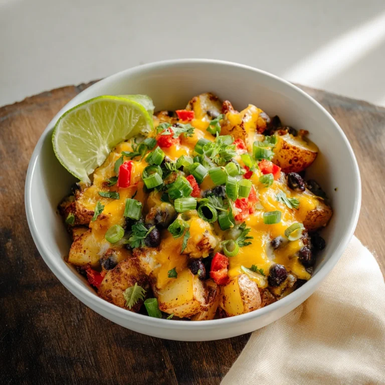 Microwave Loaded Potato Bowl