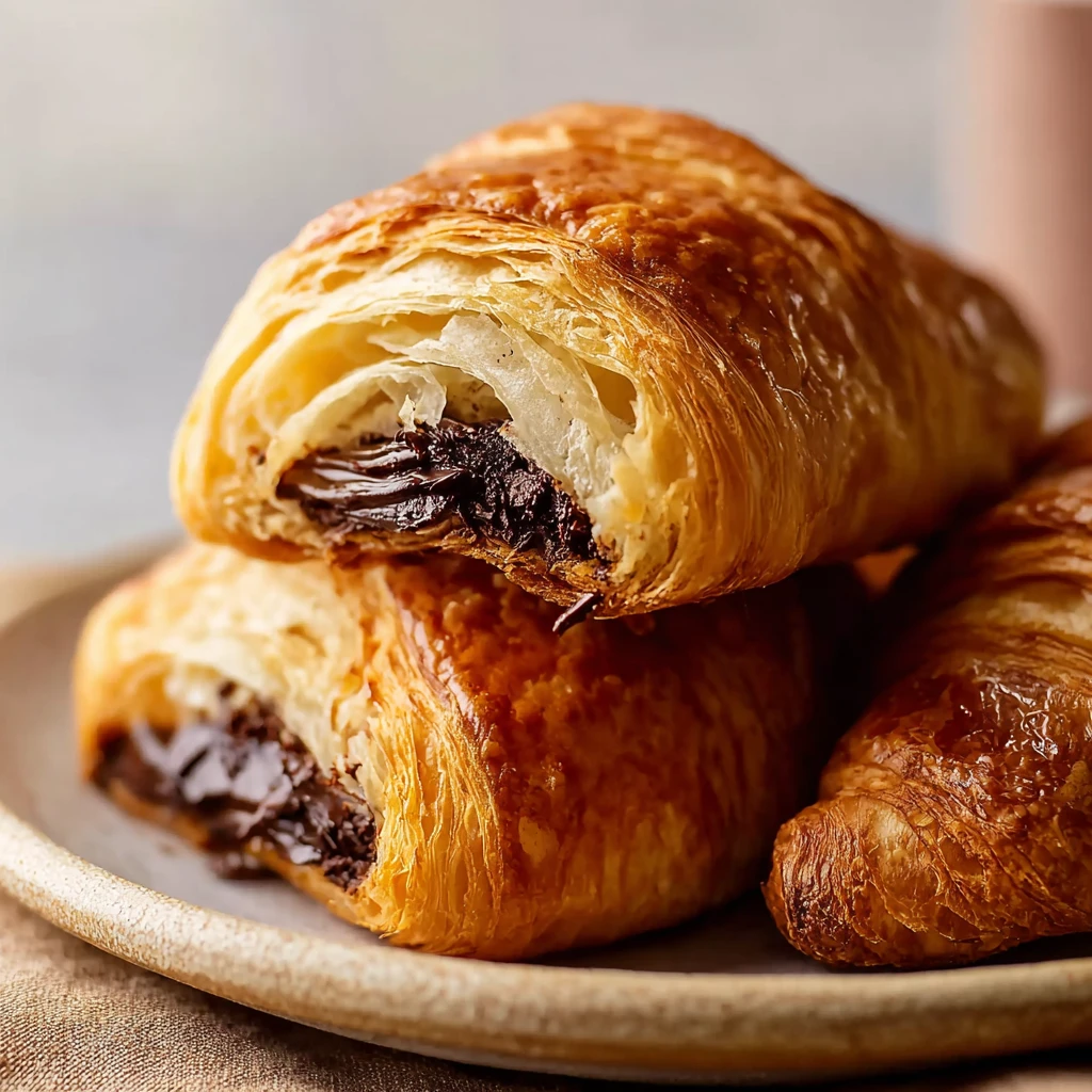 Mouthwatering Chocolate Croissants