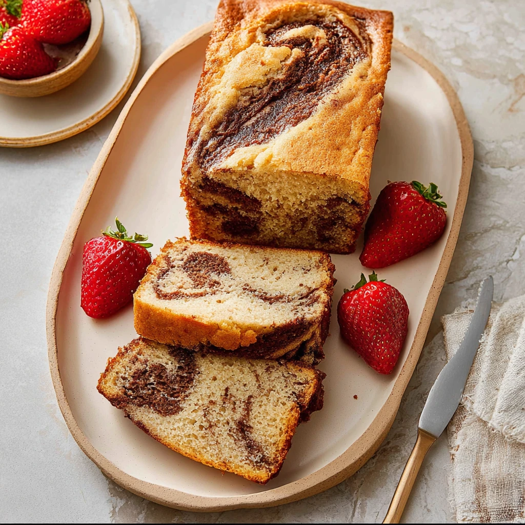 Nutella Swirl Pound Cake