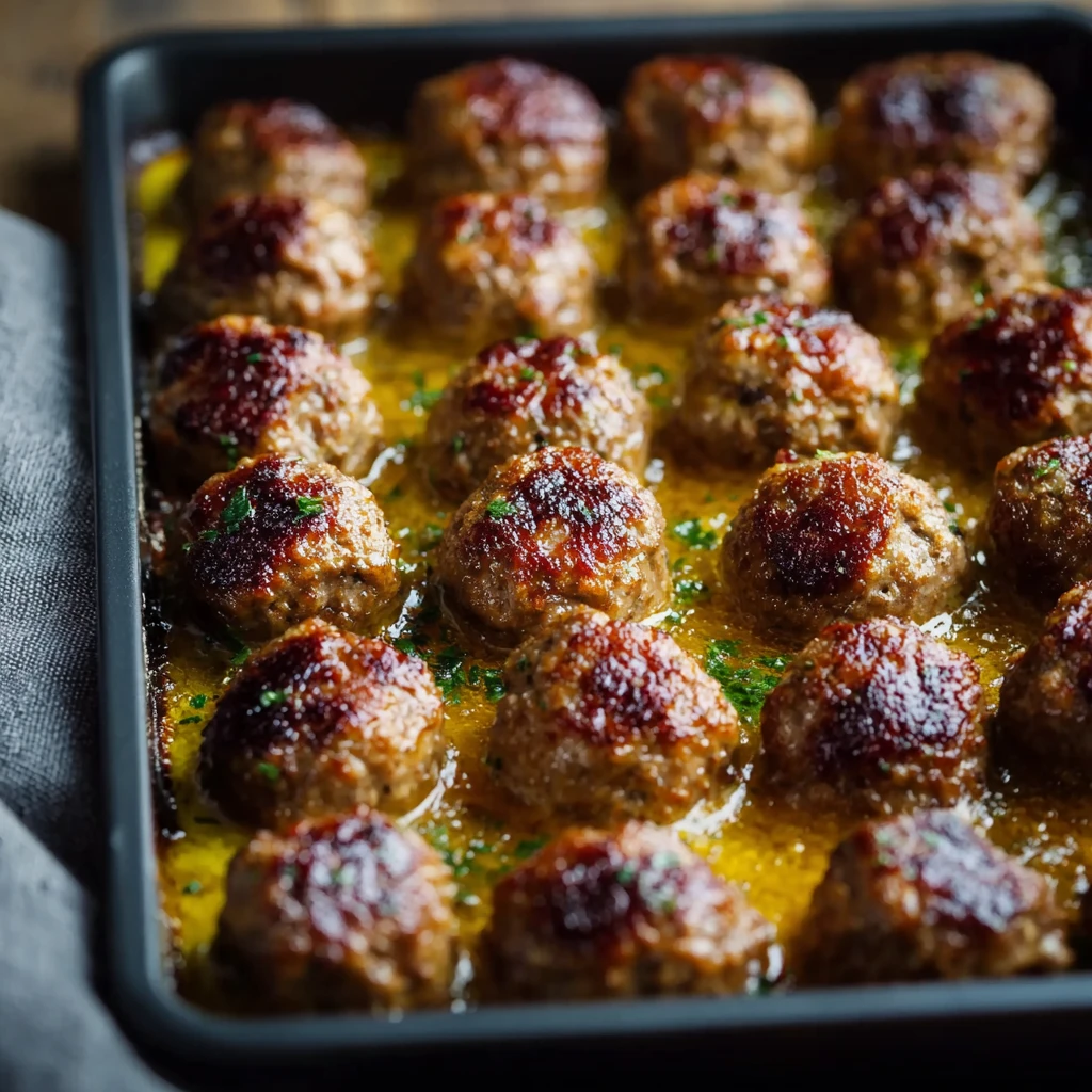 Ovenbaked Beef Meatballs