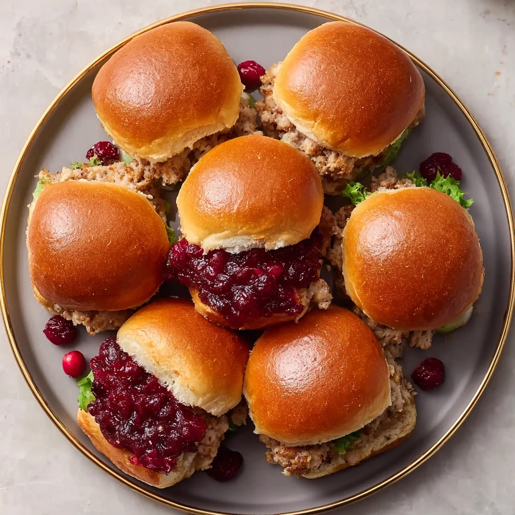 Perfect Ground Turkey Cranberry Sliders