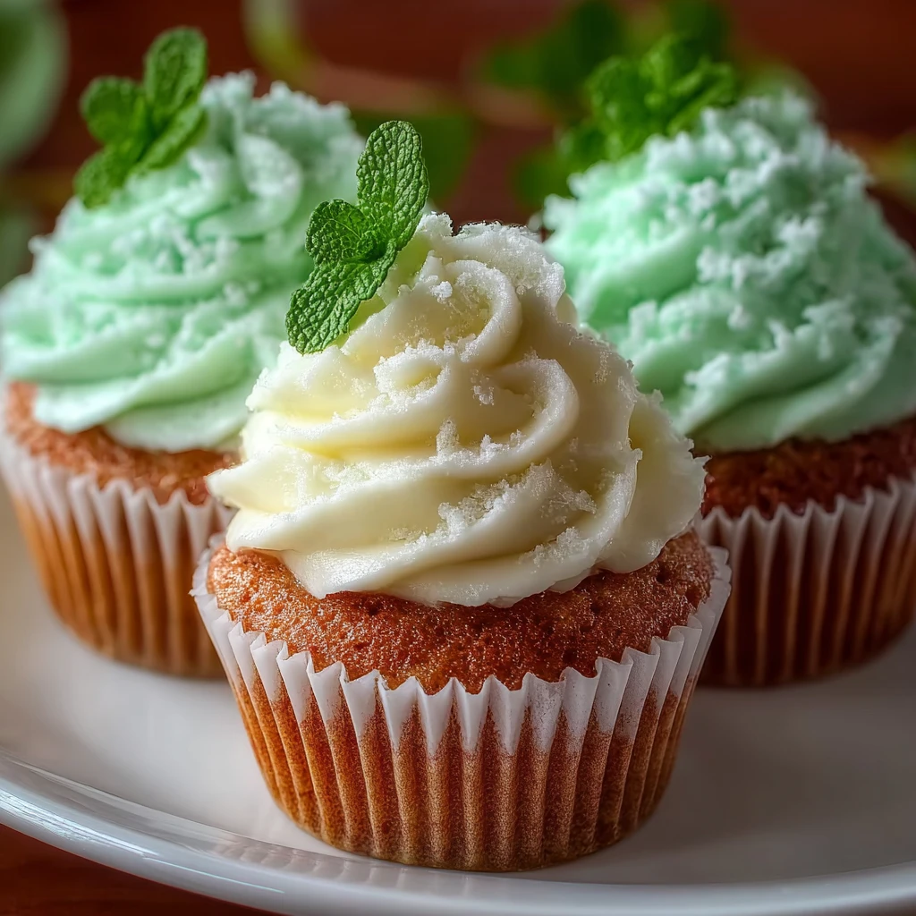 Shamrock Shake Cupcakes