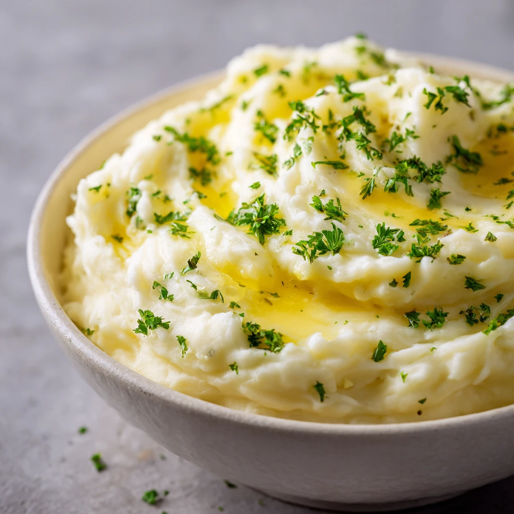 Slow Cooker Garlic Mashed Potatoes