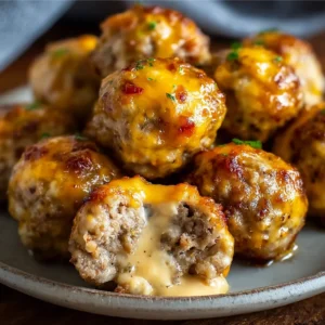 Spicy Cream Cheese Sausage Balls with Rotel