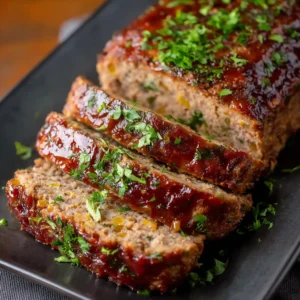 Tender Ground Turkey and Sausage Meatloaf