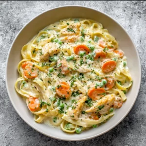 15. Easy Make-Ahead Chicken & Veggie Alfredo Freezer Meal