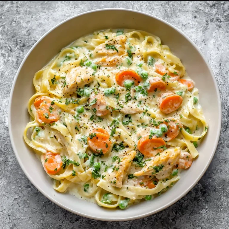 Makeahead Chicken Veggie Alfredo Freezer Meal
