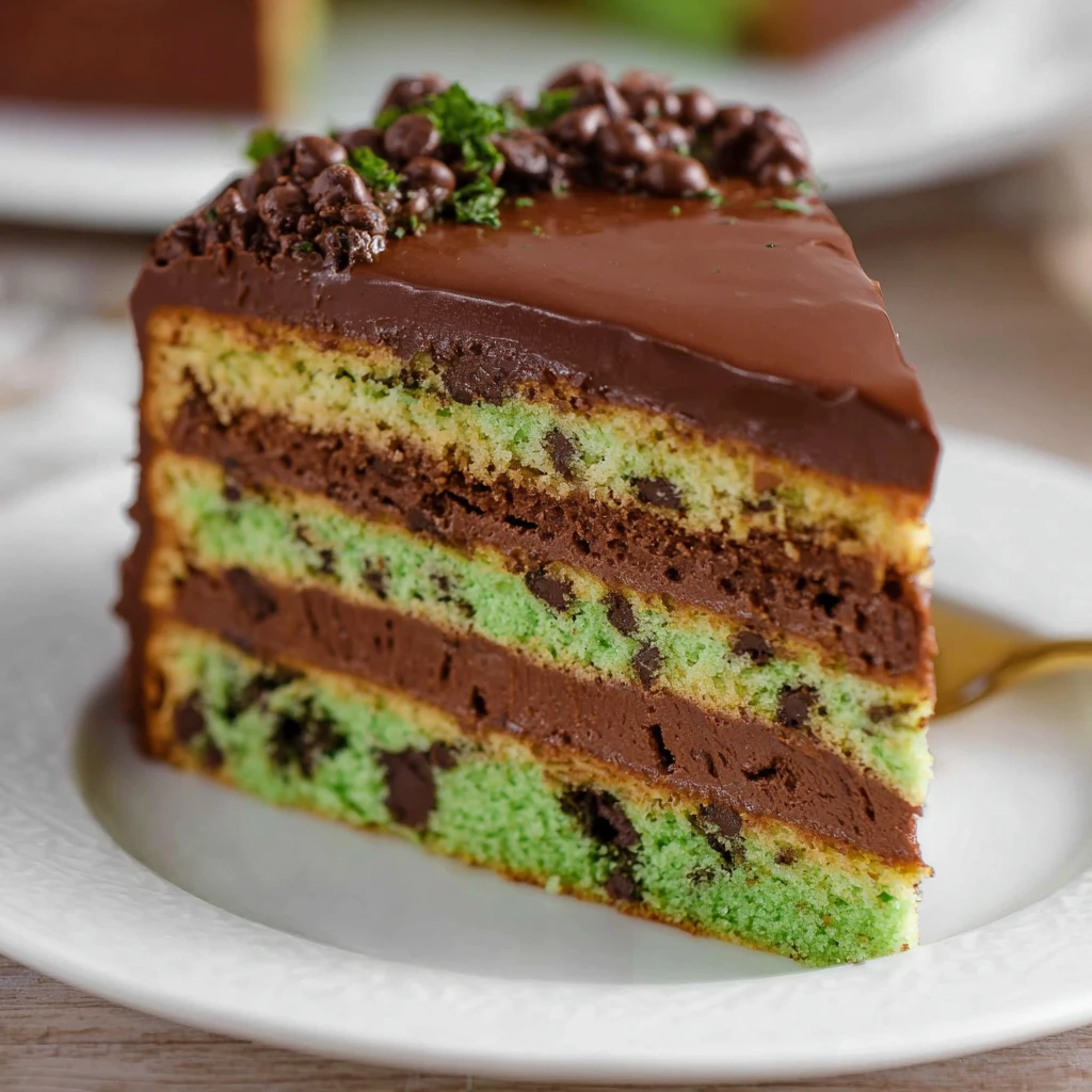 Mint Chocolate Chip Cake