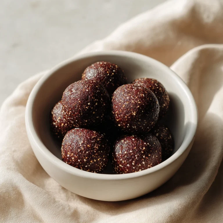 Black Sesame Brownie Protein Balls