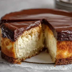 Boston Cream Pie Cheesecake