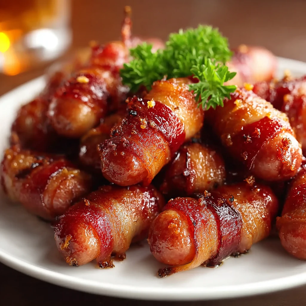 Brown Sugar Bacon Wrapped Smokies 3ingredients