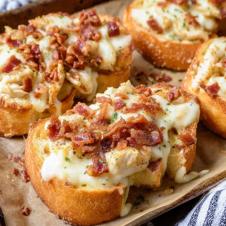 Chicken Alfredo Texas Toast