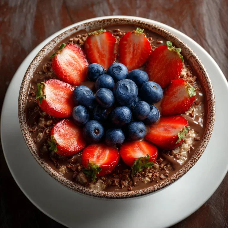 Chocolate Covered Strawberries Overnight Oats