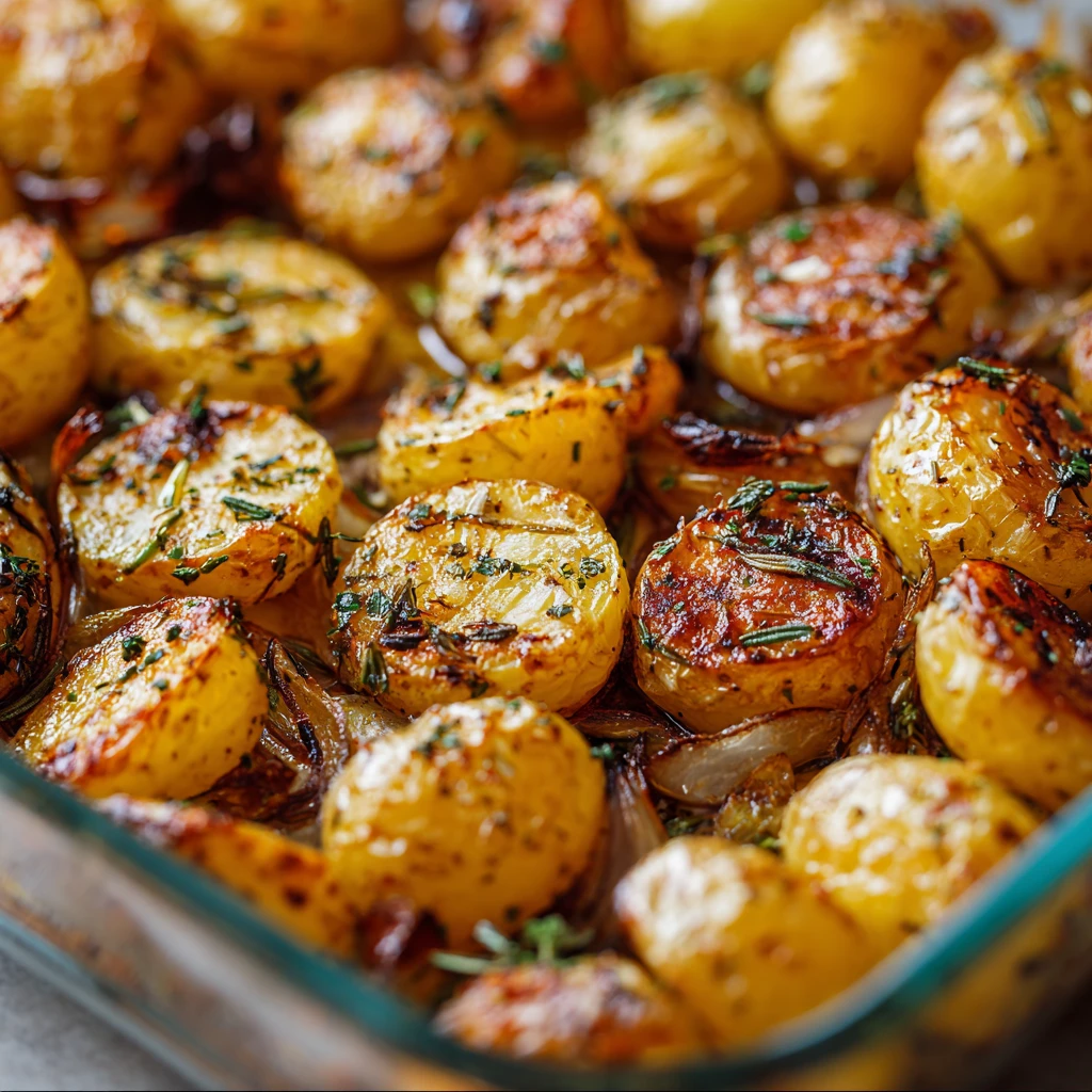 Classic Roasted Potatoes And Onions Recipe Easy Roasted Potatoes And Onions Best Spices For Roasted Potatoes And Onions Ho...