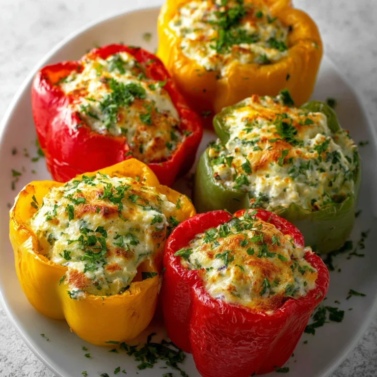 Cottage Cheese Stuffed Peppers
