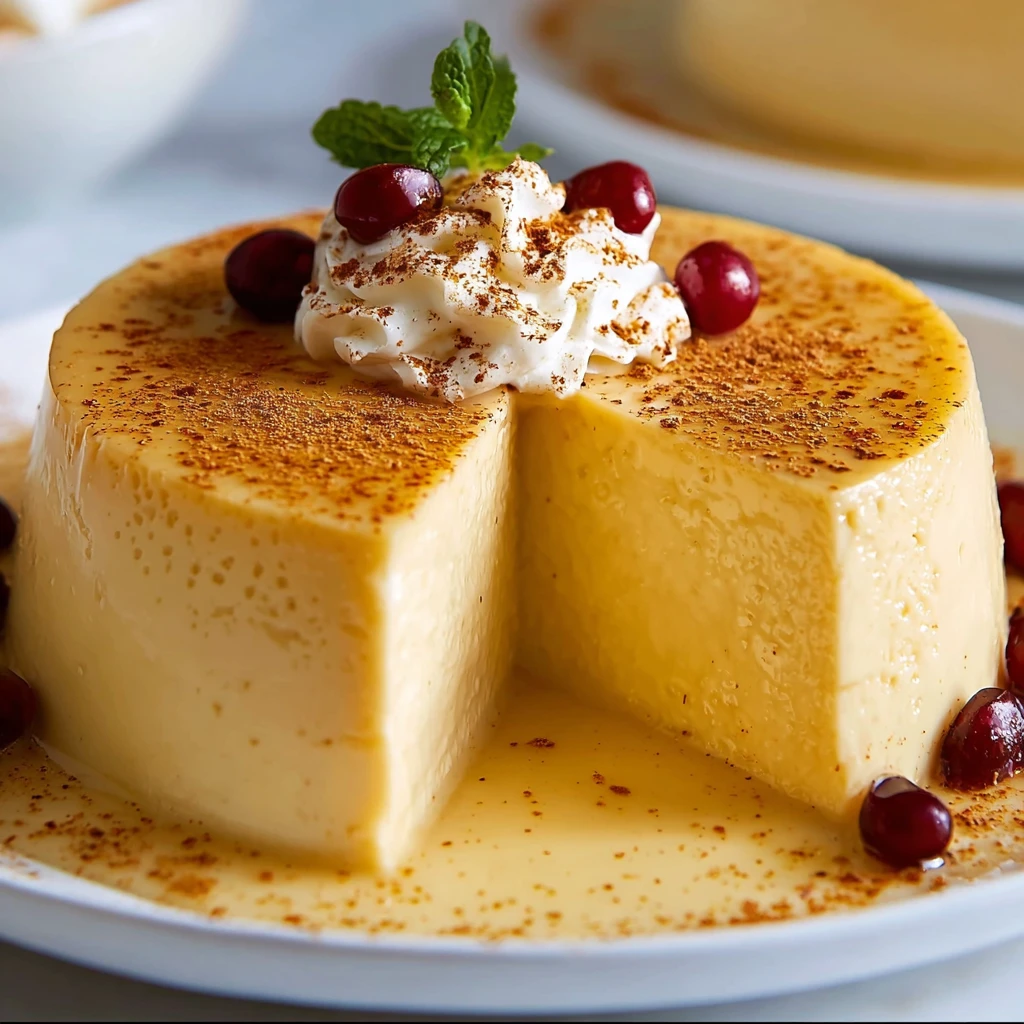 Creamy Eggnog Panna Cotta