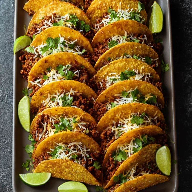 Crispy Sheetpan Beef Tacos