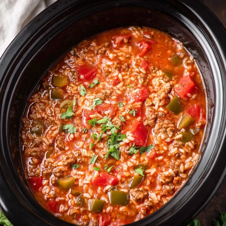 Crock Pot Stuffed Pepper Soup