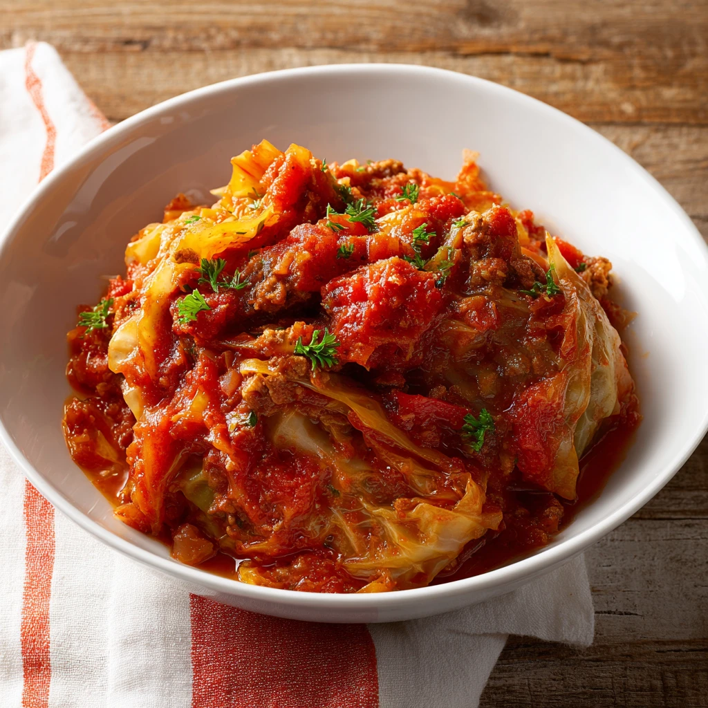 Crock Pot Unstuffed Cabbage Rolls